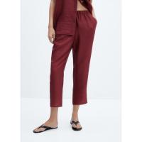 ราคา [MANGO] TROUSERS AUDREY-W กางเกงขายาว Satin lyocell pants Ref: 57085788 (43817449024)