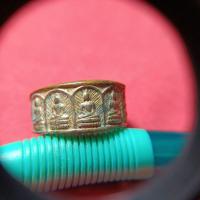 ราคา แหวนพระเจ้า5พระองค์หลวงพ่อศรีนวลวัดทุ่งสาธิตเนื้อทองเหลืองไซร์56เส้นผ่าศูนย์กลาง1.8ซม. (43755303945)