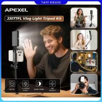 ราคา APEXEL ขาตั้งกล้อง HP กล้อง Action Tongsis Monopod แบบพกพาพร้อมไฟเติม - APL-JJ077FL (47953413611)