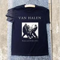 ราคา หายาก Van Halen - เสื้อยืดสีดำสำหรับผู้หญิงและเด็ก เสื้อของขวัญ เสื้อกราฟิกแขนสั้น สำหรับผู้ชายและผู้หญิง (45304784654)