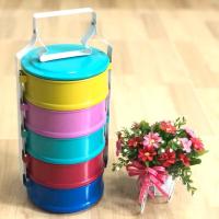 ราคา ปิ่นโตเคลือบโบราณ 5 ชั้น (ขนาด 14 cm.) (6438280811)