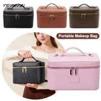 ราคา YYDIANWU กระเป๋าแต่งหน้า, PU หนังความจุขนาดใหญ่กระเป๋าแป้ง,กันน้ําทรงสี่เหลี่ยมที่ถอดออกได้ Divider กระเป๋าเก็บกล้องสําหรับผู้หญิงและผู้ชาย (55004907955)