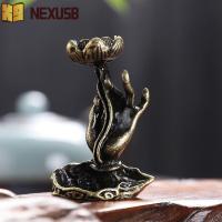 ราคา NEXUSBEAM lotus Backflowธูปแทรก,Handmadeแบบพกพาพระพุทธรูปมือผู้ถือธูป,ใช้งานง่ายพระพุทธรูปมือที่ละเอียดอ่อนย้อนกลับไหลถาดธูปพิธีชงชา (56104946330)