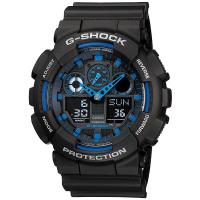 ราคา [ของแท้] Casio G-Shock นาฬิกาข้อมือ รุ่น GA-100-1A2DR ของแท้ รับประกันศูนย์ CMG 1 ปี (20873784461)