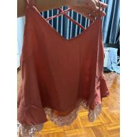 ราคา สายเดี่ยวสายไข้วหลังสีชาเย็นแต่งลูกไม้งานซับทั้งตัว (20495205099)