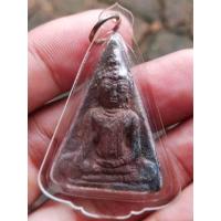 ราคา พระนางพญาเสน่ห์จันทร์ เนื้อชินเงิน กรุวัดนางพญา ศรีสัชนาลัย สุโขทัย พร้อมเลี่ยมกรอบพลาสติกกันน้ำ (44028011794)