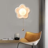 ราคา โคมไฟติดผนังเซรามิกไร้สายแบบชาร์จไฟได้ สไตล์นอร์ดิก โคมไฟอ่านหนังสือข้างเตียงแบบ LED พร้อมสวิตช์ซิป เหมาะสำหรับตกแต่งห้องนั่งเล่น ทางเดิน และบันได (53353540068)