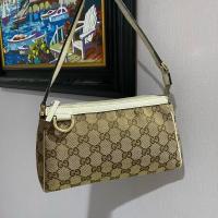 ราคา Gucci Abbey D Ring Pochette bag สีขาว ของแท้ พอช กุชชี่ แบรนด์เนม มือสอง (16462886625)