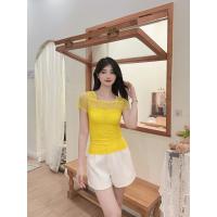 ราคา แขนสั้นผู้หญิง เสื้อเชิ้ตแขนสั้น เสื้อเชิ้ตแขนสั้นยืด แฟชั่นเกาหลี แขนสั้น เสื้อเชิ้ตทรงเข้ารูป#320 (26618730980)