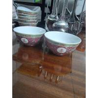 ราคา ถ้วยขนม​ ชามข้าวจีน​ ถ้วยกระเบื้องกังไส​ ลายบ่วงซิว​ ของเก่า (26076424009)