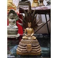 ราคา พระพุทธรูปปางนาคปรกเนื้อทองเหลือง (พระประจำวันเกิดวันเสาร์) (11685325290)