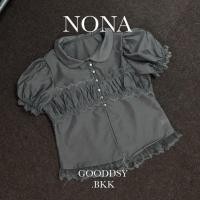 ราคา Gooddsy.bkk | Nona เสื้อคอบัวแขนตุ๊กตาจับจีบอกแต่งลูกไม้ เสื้อคอบัว เสื้อคอบัวแต่งลูกไม้ เสื้อคอบัวแขนตุ๊กตา (40669733971)