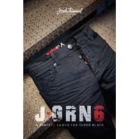 ราคา กางเกงยีนส์ผู้ชาย ทรงขาเดฟ Jack Russel Handwerk J-GRN/6 Skinny Fit Super Black (24272492273)