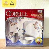 ราคา Corelle Square ชุดอาหารเย็น 16 ชิ้น - ดอกโกโก้ (45053638237)
