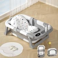 ราคา อ่างอาบน้ำทารกแรกเกิด ถังอาบน้ำเด็กพร้อมเซ็นเซอร์วัดอุณหภูมิ เหมาะสำหรับนั่งและนอน อ่างอาบน้ำพับได้สำหรับเด็ก แขวนได้ (43158089580)