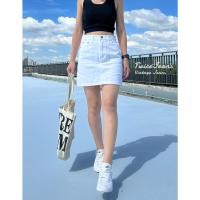 ราคา TwiceJeans กระโปรง ยีนส์ ผญ เอวสูง ผ้าไม่ยืด ทรงสอบ สีขาว ยาว 16 นิ้ว (22416826770)