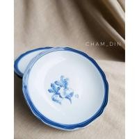 ราคา สินค้ามือสอง จานเบ่งเซรามิคเคลือบ เพ้นลายหัวไชเท้าญี่ปุ่น จานญี่ปุ่นมือสอง (6156982415)