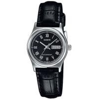 ราคา Casio Standard นาฬิกาข้อมือผู้หญิง สีดำ สายหนังสีดำ รุ่น LTP-V006L-1BUDF,LTP-V006L-1B,LTP-V006L (342705631)