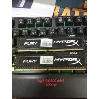 ราคา KINGSTON HyperX FURY BLACK 8GB ( 4GBx2 ) DDR4/2400 RAM PC (1884598410)