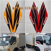 ราคา ISUZU ELF BOX EURO-2 สติ๊กเกอร์แถบประตูรถ (53151550848)