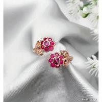 ราคา #แหวนนาคดอกไม้พลอยทับทิม (28961441579)