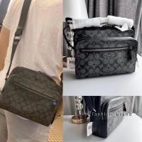 ราคา West Camera Bag 91485 แท้ ลายCสีเทาดำ กระเป๋าสะพายข้างชาย (48554321113)