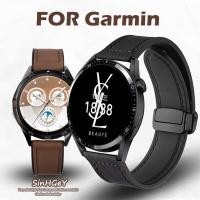ราคา สายหนัง Garmin Venu 2 3 5 สร้อยข้อมือ Forerunner Vivoactive 34S หนังวัวกันน้ํา Vivomove 3S สายรัดข้อมือสําหรับ Garmin (42651550002)
