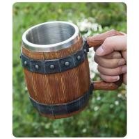 ราคา แก้วใส่เครื่องดื่มต่างๆ ใส่เบียร์ น้ำชง สไตล์แก้วไม้ถังเบียร์ สินค้าพร้อมส่ง (43652001984)