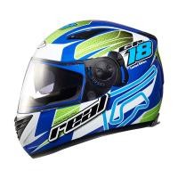 ราคา หมวกกันน๊อค REAL Bravo-GP (สีขาว-น้ำเงิน-เขียว) (832176043)