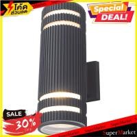 ราคา สินค้าขายดี!! ไฟกิ่งนอก BO-G5105/2 CARINI อะลูมิเนียม/แก้ว MODERN สีดำ ไฟกิ่งภายนอก OUTDOOR WALL SCONCE CARINI BO-G5105 (8920336043)