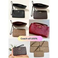 ราคา COACH LARGE CORNER ZIP WRISTLET Size L 1 ซิป (27443491719)