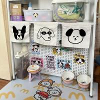 ราคา ร้านขายสัตว์เลี้ยงกรงตกแต่งการ์ตูนลูกสุนัขแขวนผ้าม่านญี่ปุ่นกันฝุ่นตู้พาร์ทิชันผ้าม่านสั้น (43564368782)