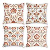 ราคา หมอนโบฮีเมียนฟาร์มเฮ้าส์ ลาย Damask สไตล์หรูหรา สีน้ำตาล, เบจ, เทา, ขาว, และน้ำเงิน พร้อมเนื้อผ้านุ่มพิเศษ จำนวน 4 ชิ้น (47201088888)