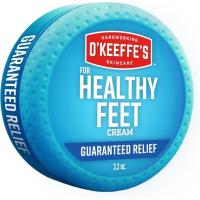 ราคา O'Keeffe's for Healthy Feet Foot Cream - 3.2 oz Jar (1 Pack) - Guaranteed Relief for Extremely Cracked, Dry Feet, Repairing Skincare, Instantly Boosts and Retains Moisture Levels (52354293329)