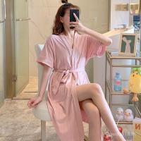 ราคา เสื้อคลุมอาบน้ําสไตล์เสื้อคลุมอาบน้ํายูกาตะหลวม ชุดนอน คู่ไขมันชายอย่างรวดเร็วกลางความยาวดูดซับน้ําขนาดบางเมลชุดนอนสไตล์แห้งขนาดใหญ่มมหญ (51404968698)