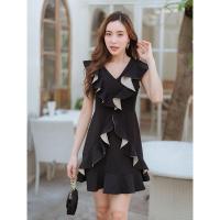 ราคา เดรสสั้นระบาย งานป้าย Valley girl มือ1ป้ายห้อย (13360423349)