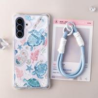 ราคา Aesthetic Anti-Fall ล่าสุด Sea Turtle Strap Case Samsung A55 A56 5G A06 4G A36 A52 A05S A16 4G 5G A53 A15 A14 A54 5G A04S A52S A13S A13S 2S เคสป้องกันการกระแทกระดับพรีเมียม (40876871403)