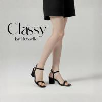ราคา รองเท้าส้นสูงคาดสายนุ่มนิ่มมีรัดข้อสูง 2.5 นิ้ว รุ่น Classy by Rossella (40078143450)