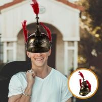 ราคา หมวกกันน็อคอัศวินยุคกลาง: ทหารโรมันหมวกกันน็อคเครื่องแต่งกายโบราณคอสเพลย์หมวกโรมัน Headwear อุปกรณ์ประกอบฉากยุคกลางสําหรับฮาโลวีน Masquerade (45400806036)