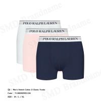 ราคา Polo Ralph Lauren กางเกงชั้นในผู้ชาย รุ่น Men's Stretch Cotton 3 Classic Trunks Code: 714830299134 (57602203540)