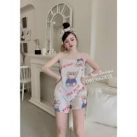 ราคา ชุดนอนเสื้อสายเดี่ยวผ้าไหมซาตินกางเกงขาสั้นมีทั้งน่ารักและเซ็กซี่รูปตัวอย่างจริง (40008850617)