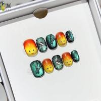 ราคา ผู้หญิงสั้นสแควร์กดบนเล็บ พลอยเทียม เงาเล็บปลอมกับตาแมวสําหรับ ทําเอง เล็บออกแบบศิลปะร้าน (52055303265)