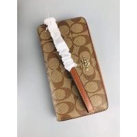 ราคา coachแท้100% คล้องมือซิปรอบคาราเมล (21939074803)