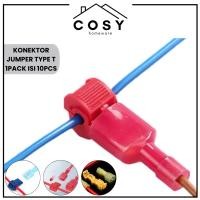 ราคา COSY T Jumper T-Tap Cable Connector ราคา 1 แพ็คมี 10 ชิ้น Quick Cable Terminal Lock Connector / Type T Jumper Cable Connector (54154293039)
