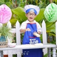 ราคา ผ้ากันเปื้อนเด็กและหมวกน้องเชฟ ชุดผ้ากันเปื้อนเด็กเชฟ (29465814540)