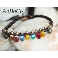 ราคา สร้อยข้อเท้าแฮนด์เมด ถักเชือกเทียน เครื่องประดับแฮนด์เมด กำไลข้อเท้าแฮนด์เมด Handmade Anklet 42 (4329248070)