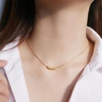 ราคา สร้อยคอไทเทเนียมชุบทอง 18เค ของแท้ รุ่นยิ้มสไตล์เกาหลี เครื่องประดับสตรีสแตนเลส (29815214079)