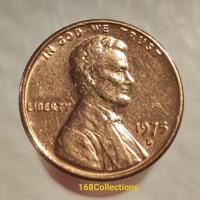 ราคา เหรียญเก่าสะสมลินคอล์น 1 เซ็นต์ ปี ค.ศ.1975 "D"(พ.ศ.2518) ผ่านใช้ (26325075993)