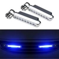 ราคา 2 ชิ้นพลังงานลมรถยนต์ LED DayTime Running Light เสริมแสงหมุนพัดลมโคมไฟรถยนต์ Day Time ไฟหน้าตกแต่ง (54803931757)