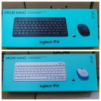 ราคา Logitech MK245/MK240 nano Wireless Keyboard Mouse Set Wireless Mouse Keyboard Set Office Small Portable (56751750484)